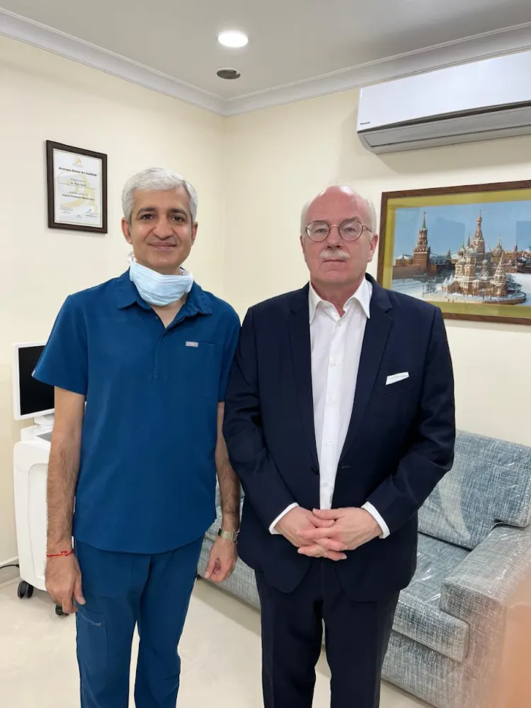 Dr. Tarun Kumar Giroti with H.E. Mr. Gudni Bragason, Ambassador of Iceland
